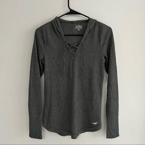 HOLLISTER Long Sleeve Shirt with Hood